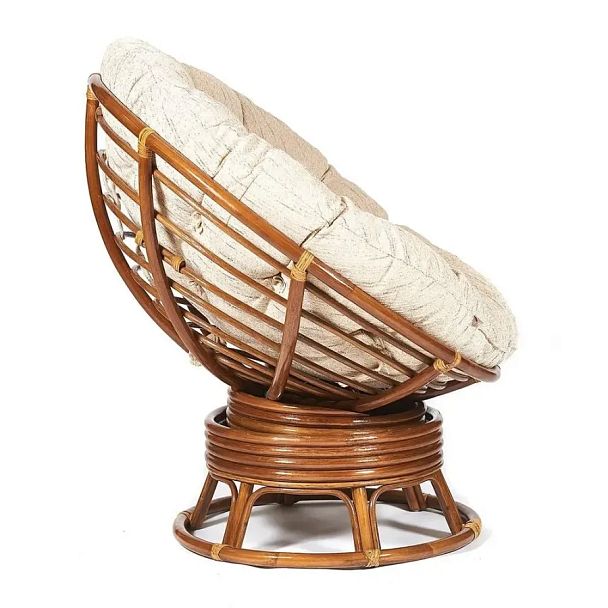 Кресло-качалка Папасан/Papasan (W 23/01 B) /с подушкой/Pecan (орех) - Вид 4