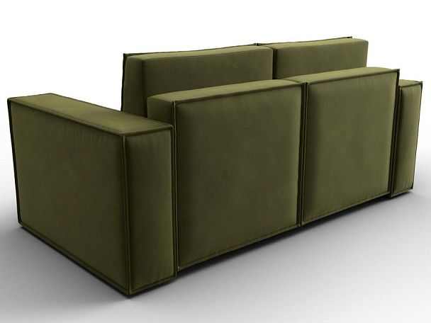 Диван прямой Куба мини Микровельвет зеленый - Вид 5