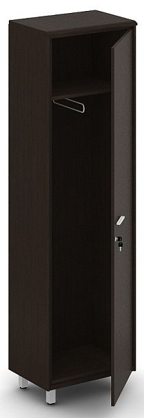 Стеллаж со стеклянными полками "Президент"  ПК-ПР-СЖ140Х131С/КР-В1-179П дуб ферраре пленка новая - Вид 1