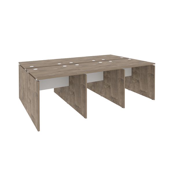 Onix Рабочая станция O.D.RS-6.0.7 Тиквуд темный/Белый бриллиант 2340*1475*750 - Вид 1