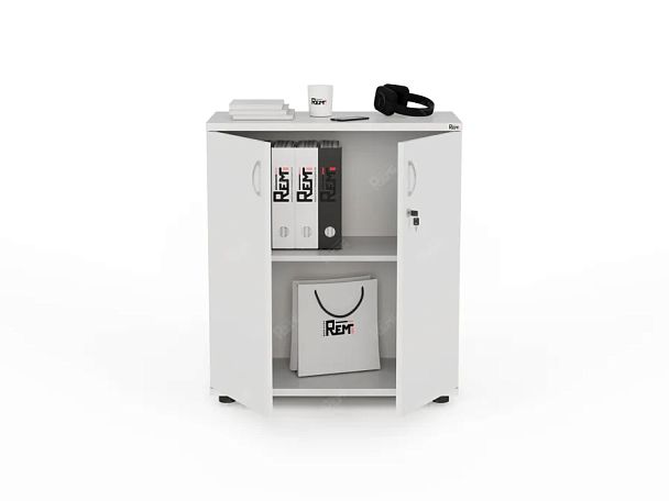 ЛАЙТ / LIGHT RLG033-70x35 Шкаф 2 полки 70x35x770 Белый - Вид 2