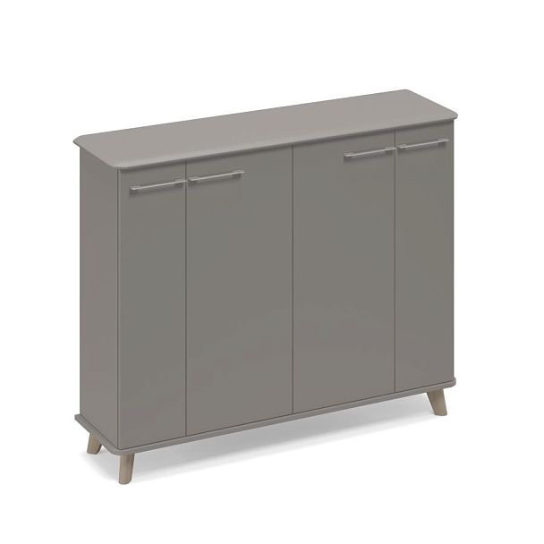 Шкаф средний закрытый греденция Time wood ТМ 353 ВЛ/ВЛ/ВЛ.ВЛ мокко премиум - Вид 1