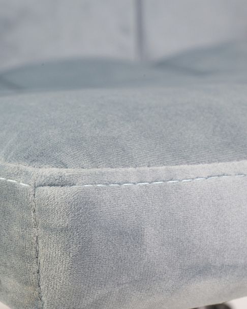 Офисное кресло для персонала DOBRIN TERRY (пудрово-голубой велюр (MJ9-74)) - Вид 9