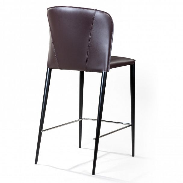 Стул полубарный Albert, кожа коричневый - Вид 4
