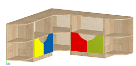 Стеллаж угловой СЛТ-010 - Фото предпросмотра