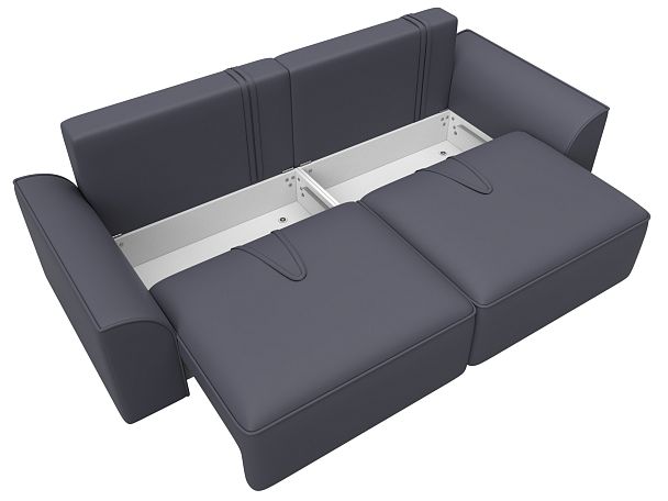 Диван прямой Лига-048 НПБ Экокожа серый - Вид 8