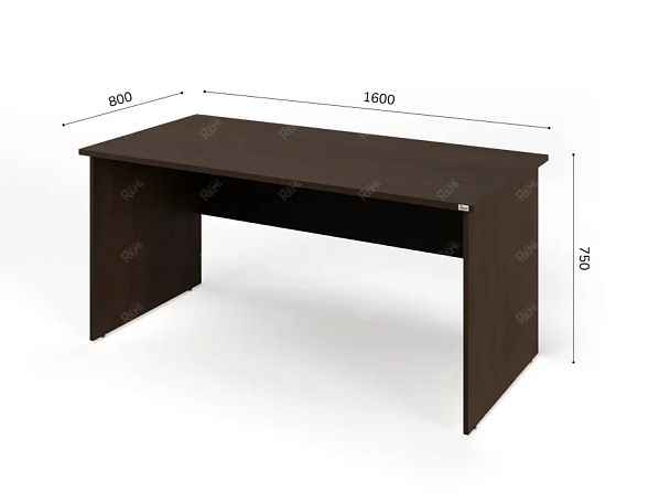 ЛАЙТ / LIGHT RLG003-16x8 Прямоугольный стол 160x80x75 Венге - Вид 2