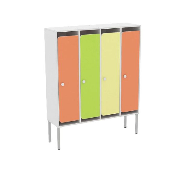 Шкаф детский 4-х секционный для одежды на металлических ножках ШМД-003 - Вид 1