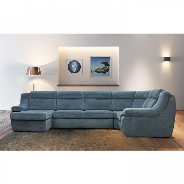 Угловой диван "Милан 2" с оттоманкой 2 - Вид 2