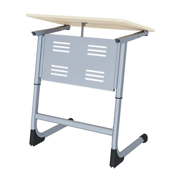 Парта Smart на плоскоовале 1М с РН (столеш.ЛДСП ЗУ, Экран ПЭ), гр.5-7 - Вид 2