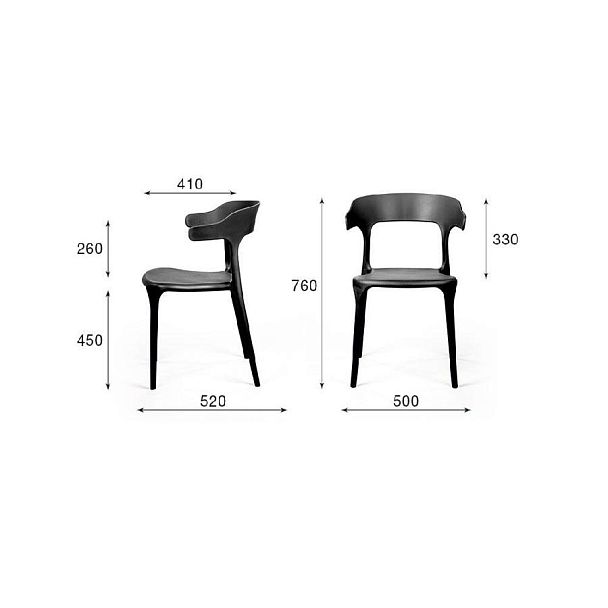 Стул Leo, первичный пластик белый - Вид 7