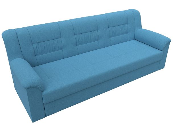 Диван прямой Карелия Рогожка голубой - Вид 5