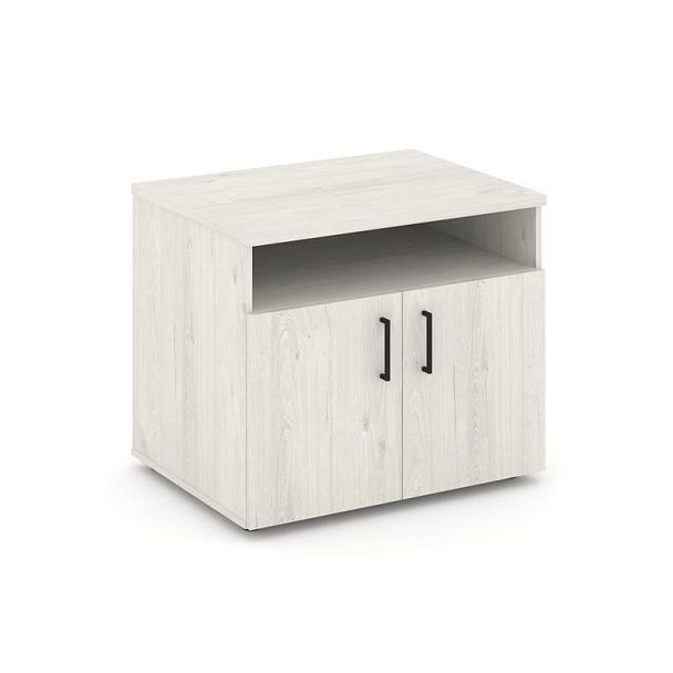 Стайл Проджект Тумба для оргтехники/сервисная SN.TS-001 Дуб Наварра/Черный Ручки 796*600*680 - Вид 1