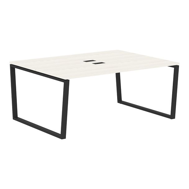 Стол 2-х местный EVWST 1713 Ясень Траун/Черный 1760х1346х750 EDIS - Вид 1