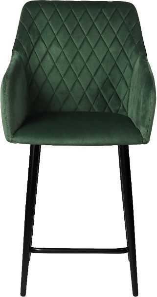 Полубарное поворотное кресло Барли К, Confetti deep forest/черный - Вид 3