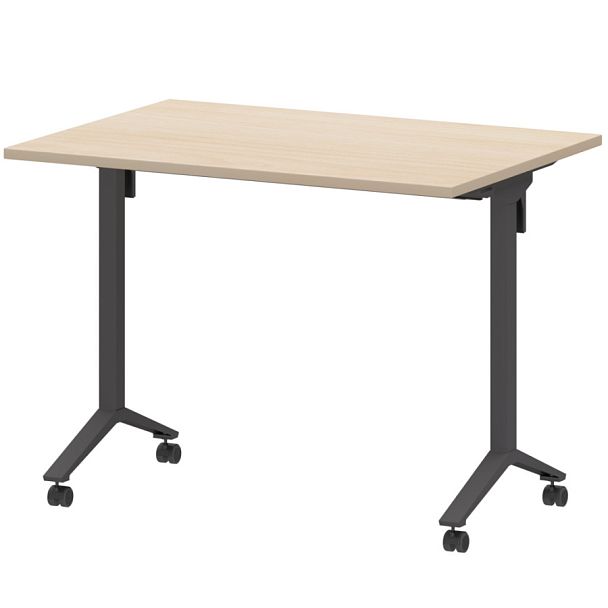 Стол мобильный складной МБ22-100.70 Бук/Антрацит 1000x700x750 Моби - Вид 1