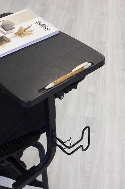 Стул Sheffilton SHT-S85М-RD с пюпитром черный/черный муар - Вид 10