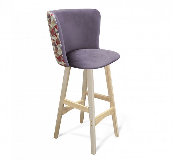 Стул барный Sheffilton SHT-ST36-4/S65 сумеречная орхидея/прозрачный лак - Вид 1