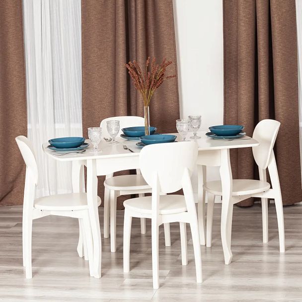 Стол обеденный раздвижной Катерина Прованс/Caterina Provence, бук, мдф, Ivory white - Вид 17