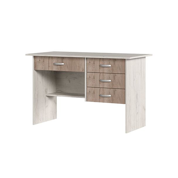 Стол письменный Сити дуб крафт белый/дуб крафт серый - Вид 1