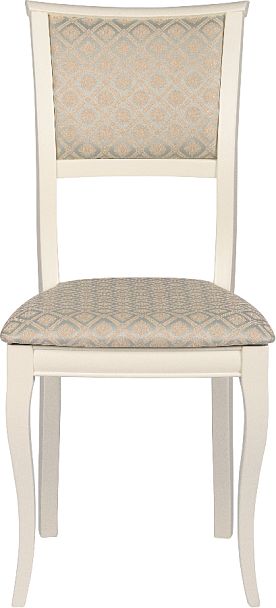 Комплект деревянных стульев с мягким сиденьем Камир Слоновая кость/Бирюзовый жаккард, 4 шт. - Вид 2