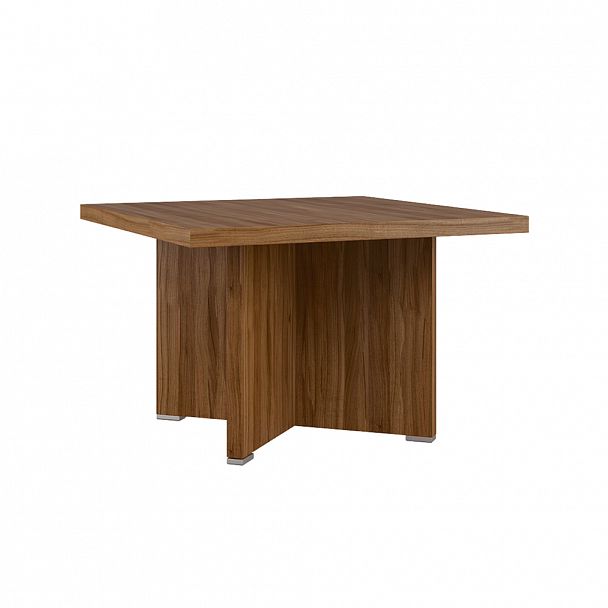 Стол переговоров Solid 115x115x75 орех - Вид 1
