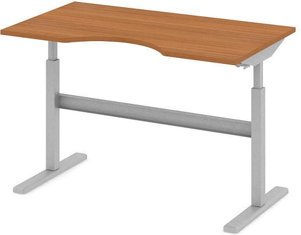 Стол офисный рабочий "Трансформер"  ПК-ТРС-СТЭ140Х80/МРМ-В1-24 ольха - Вид 1