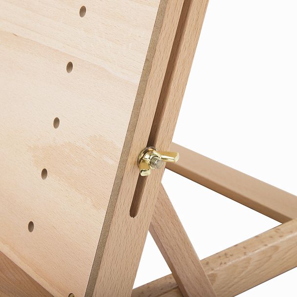 Мольберт настольный BRAUBERG ART CLASSIC, регулируемый верхний держатель, 50х37х39 см, бук, 191756 - Вид 6