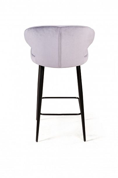 Стул полубарный Richard, бархат светло-серый 26 - Вид 5