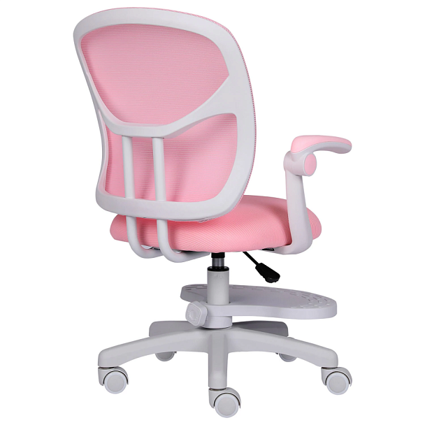 Кресло детское с подставкой для ног BRABIX "Toy MG-205", сетка/ткань TW, розовое, 533151 - Вид 6