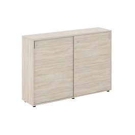 Шкаф купе 1638х400х1125 средний, с замком / корпус: дуб светлый, фасады: дуб светлый Сигма / Sigma - Фото предпросмотра