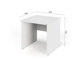 UNITY PС8-08 БЕЛЫЙ Офисный стол прямоугольный Прямой 800х800х750 - Фото предпросмотра