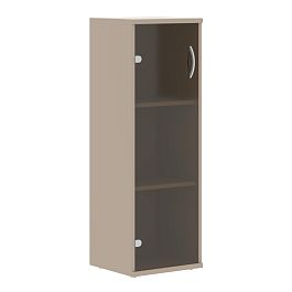 Шкаф колонка со стеклянной дверью СУ-2.4 Мокачино 406х365х1200 IMAGO - Фото предпросмотра