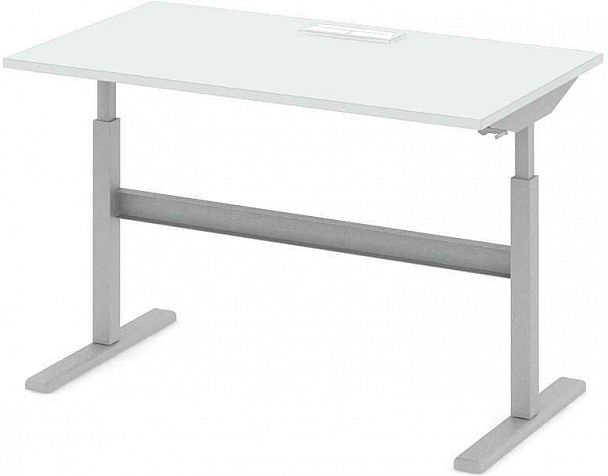 Стол офисный рабочий "Трансформер" ПК-ТРС-СТ140Х80КК/МРМ-В1-76 белый - Вид 1