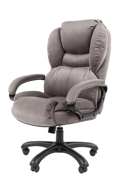 Кресло Chairman Home 434 Россия ткань Т-55 серый (черный пластик) - Вид 9