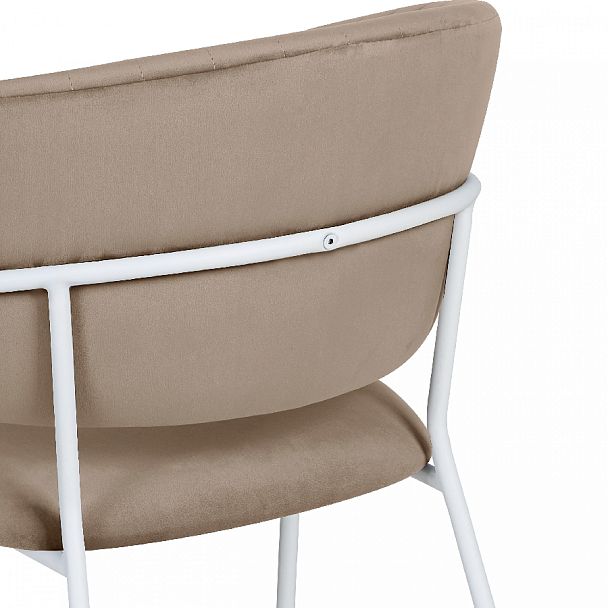 Комплект кухонных стульев Даксон латте велюр/белый, 2 шт. - Вид 10