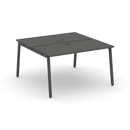 Стайл Проджект Рабочая станция 2-х сторон. SN-4A.DRS-013 Антрацит/Металл Антрацит 1380*1432*750 - Фото предпросмотра