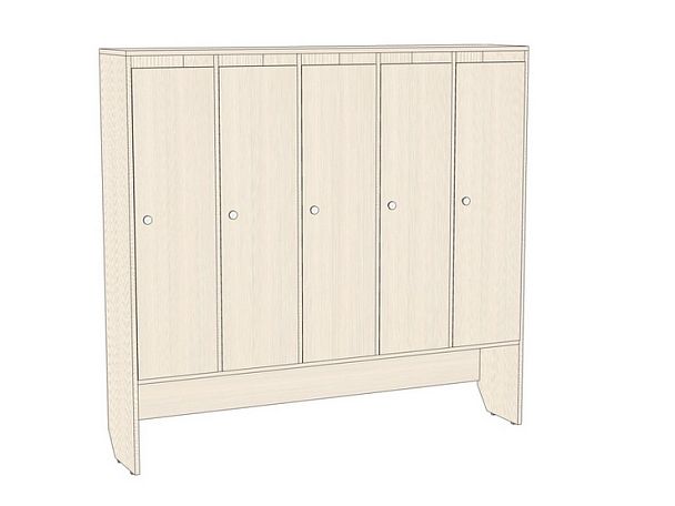 Шкаф детский 5-секционный для одежды Эконом ШЛД-001 - Вид 3