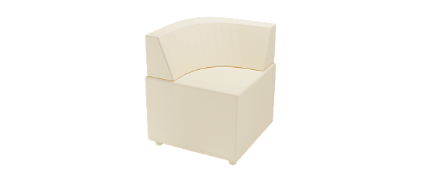 Угловой элемент "Модуль М-70/3" (спинка радиусная) - Вид 2