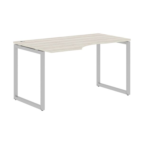 Стол эргономичный XQCET 149(L) Сосна Эдмонт/Алюминий 1400х900х750 XTEN-Q - Вид 1
