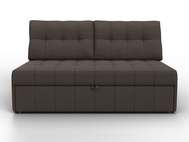 Диван прямой Лига-107 (140) Рогожка коричневый - Вид 2