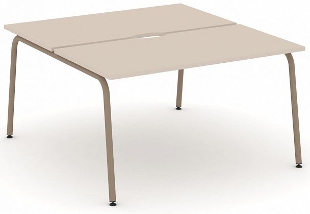 Рабочая станция на 2 места "ESTETICA" ES.D.RS-2.3-VK Капучино - Вид 1