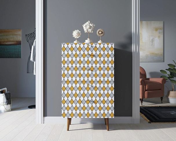 Комод высокий Berber принт 22 арт BB10/Print_22 - Вид 4