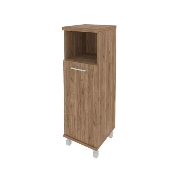 First Шкаф средний узкий правый KSU-2.1 (R) Дуб табак 401*432*1260 - Вид 1