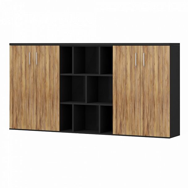 Комплект стеллажей "Парламент" ПК-ПРЛ-КОМП№0006-В1-1078 таксония медовая - Вид 1