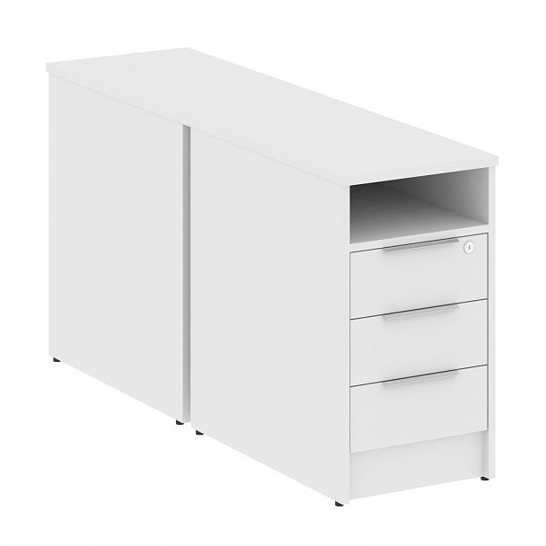 Тумба "Metal System" Б.ТП-2 белый - Вид 1