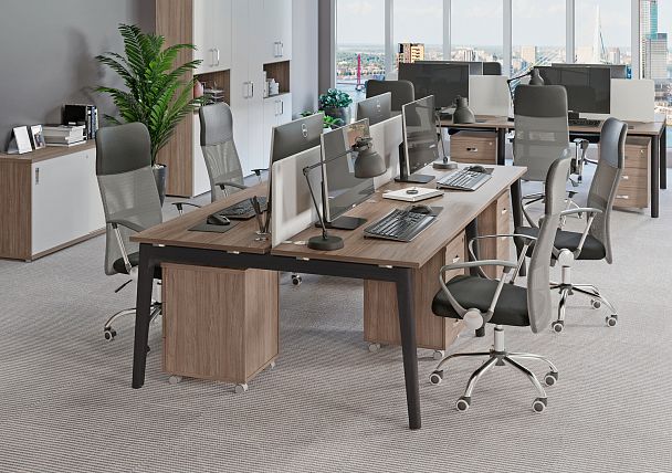 Стол письменный "Onix wood" OW.SP-3.8 денвер светлый/дуб темный - Вид 3