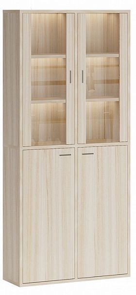 Шкаф-витрина Домино СУ(ш2в2)+2ФС+2ФГ Карамель - Вид 1