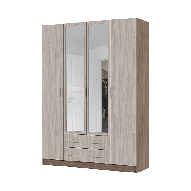 Квадро шкаф 4-х ств (1600*2200*500 мм) ясень шимо темный/ясень шимо светлый - Вид 1