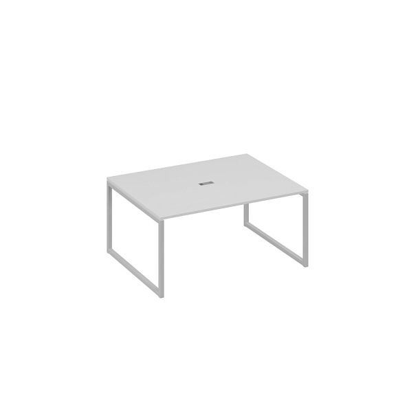 Стол 160 на опорах QUATTRO для переговоров A4 А4 Б4 133 БП серый / металлокаркас серый - Вид 1